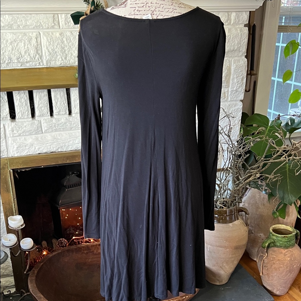 Old Navy Black Long Sleeve Dress - Picture 3 of 4